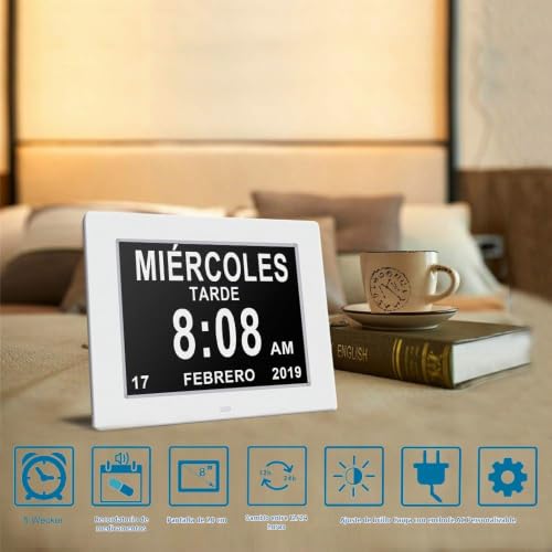 Miniatura 2 de Reloj Calendario Con Fecha, Día Y Hora Reloj Alzheimer Reloj Tercera Edad