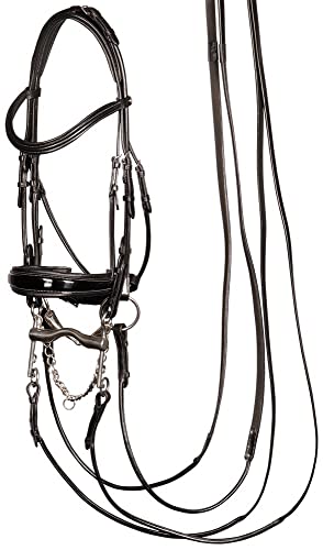 Bridon Harry's Horse S&T Grand Prix noir Full filet cuir cheval
