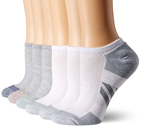Image of Amazon Essentials Women's Performance Cushioned Breathable Cotton Athletic No-Show Sports Socks, 6 Pairs