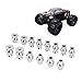 equlup RC Shock Absorber Ball Head, 14PCS RC Shock Absorber Iron RC Car ShockDamper BallHead Spare Parts for ZD 1/8 RC Cars