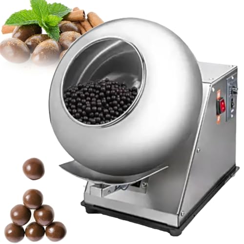 RSPPPJQ Pequeña máquina Comercial for Recubrimiento de azúcar, Mini máquina for moldear Chocolate, 3-6 kg/h, for Tiendas de Alimentos y Bebidas, chocolaterías y panaderías.