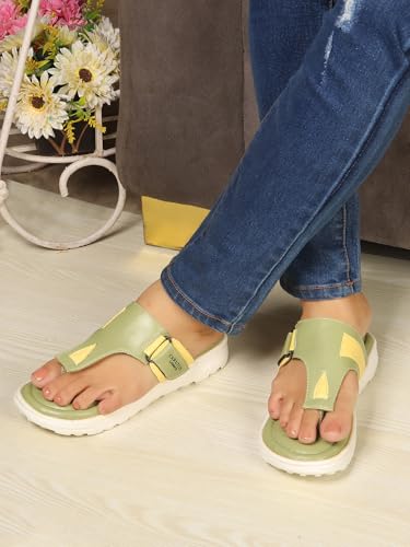 Image of Carlton London women's Adjustable Strap Thong Comfort Slipper