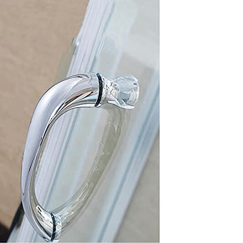 Poignée de douche inox 140 mm pour remplacer poignée de porte en verre - 2