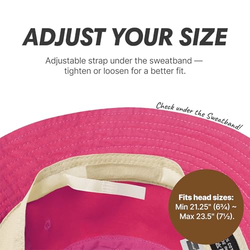 Image of Hot Summer Bucket Hat Trendy Cotton Sun Cap for Beach Golf Fishing | Breathable cotton, fun outdoor vacation style, packable boonie design for men and women