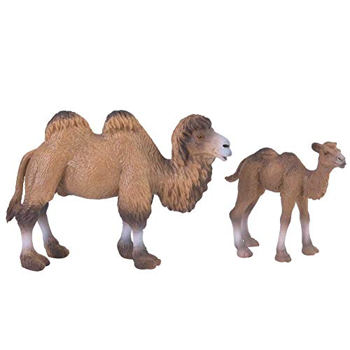 Alomejor 2 Stücke Miniatur Kamel Figur Modell, Kind Kinder Lernspielzeug Miniatur Tier Statue für Wohnkultur Wildlife Thema Party Supplies