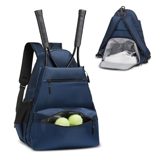 SUIKIHUM Tennis Backpack for 2 Rackets, Waterproof Tennis