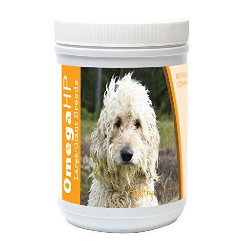 Image of Healthy Breeds Goldendoodle Omega HP Fatty Acid Skin and Coat Support Soft Chews 90 Count