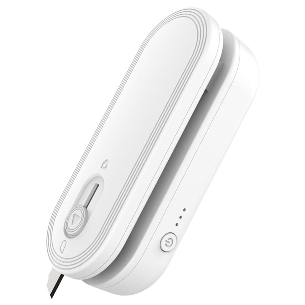 Hndhbfgrt Magnetic Design Handheld Heat Seal, Mini Bag Sealer and Cutter, 1800mAh Rechargeable Chip Bag Sealer 3 Heat Modes