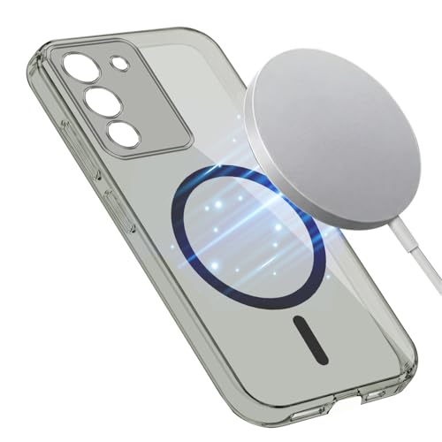 Image of Jkobi Lifetime Anti-Yellow MagSafe Compatible Clear Back Cover Case for Vivo Y200 (Sleek Hard Crystal | Shockproof and Camera Protection)