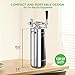 NutriChef Pressurized Growler Tap System, 128oz Stainless Steel Mini Keg Dispenser Portable Kegerator Kit, Co2 Pressure Regulator Keeps Carbonation for Craft Beer, Draft and Homebrew