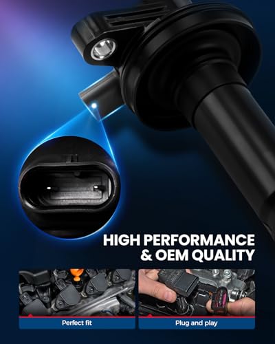 Image of KAX 6 Ignition Coils & 6 Spark Plugs Set for Explorer, Edge, F-150, Flex | (w /tool) Explorer 17-19 3.5L, Edge 16-18 3.5L, F-150 16-17 3.5L, Flex 16-19 3.5L, Transit-250 /350 /150 MKX, Mustang 3.7L V6