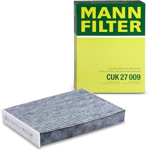 MANN-FILTER CUK 27 009 Cabin Air Filter - Pollen Filter with Activated Carbon - for Cars + Transporters