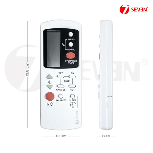 Image of 7SEVEN Compatible AC-39 Original AC Remote for Godrej Window and Split Air Conditioner Remotes Control and Make Sure existing Remote of godrej AC Match Same with Each Feature or Function.