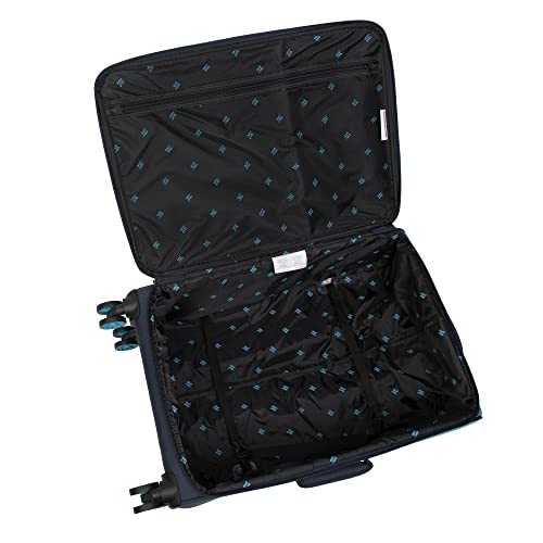 It Luggage Duo-Tone 31" Softside Checked 8 Wheel Spinner, Capri Breeze/Dress Blues #TOP3
