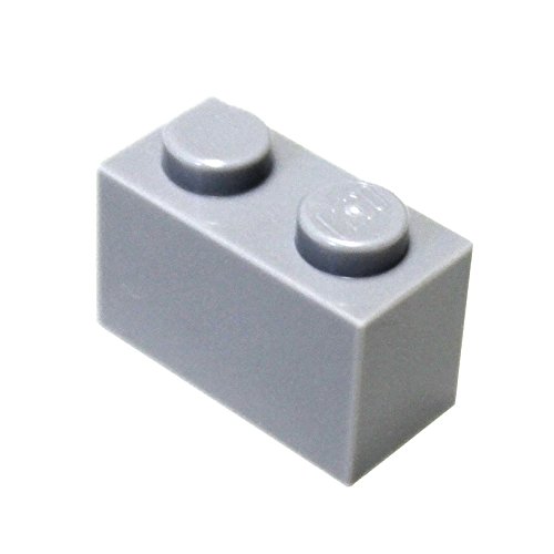 LEGO Parts and Pieces: Light Gray (Medium Stone Grey) 1x2 Brick x200