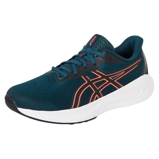 ASICS 1014A349-300 Gel-Cumulus 26 GS Homme Saxon Green/Coral Reef EU 37