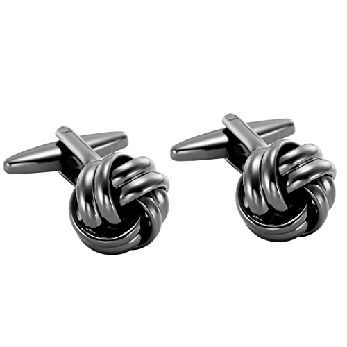 Image of Stunning Mens Nautical Knot Stainless Steel Cufflinks