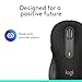 Logitech Wireless Mouse Signature M650 - Small to Medium Sized Hands, Right Handed, 2-Year Battery, Silent Clicks, Customizable Buttons, Bluetooth, PC/Mac?Chromebook - Black