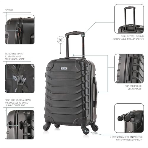 InUSA ENDURANCE 20-Inch Hardside Luggage