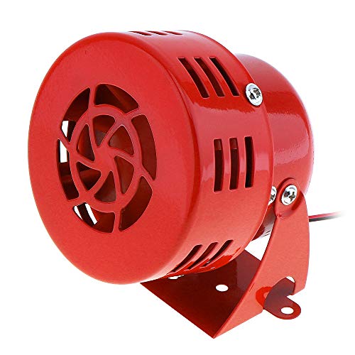 ePathChina Universal 12 V rot Auto Motorrad Hupe Air Raid Sirene Hupe Auto LKW Motor angetrieben Alarm