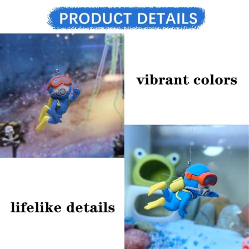 Image of 3 PCS Floating Fish Tank Decorations | Cute Diver Aquarium Decorations | Aquarium Decorations Accessories | for All Kinds of Fish Tanks