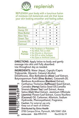 Miniatura 3 de Eniva Crema hidratante prémium para cuerpo y cara para piel seca, loción hidratante natural, no grasa, fragancia ligera, (6 onzas)