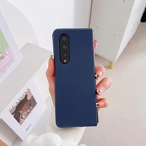 Coque Samsung Galaxy Z Fold 3 en silicone liquide bleu foncé mince