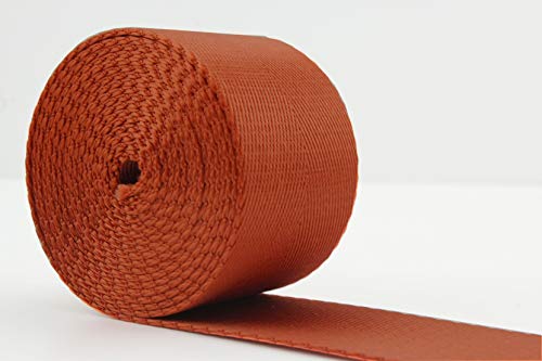 Nylon Webbing Ribbon 1 1/2 inch (38mm) Heavy Weight Orange Strap Replacement 5 Yards ZC10
