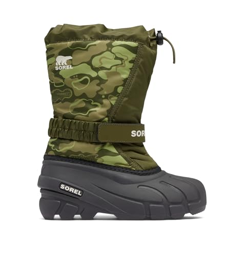 SOREL Stivali Flurry per bambini, Utility Verde/Salato, 12 Little Kid