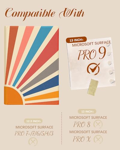 Étui pour Microsoft Surface Pro 9 compatible clavier | Housse de protection antichoc - 2
