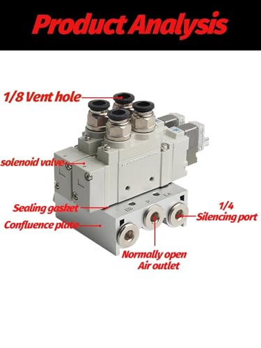 Distributeur SY5120 vanne électromagnétique pneumatique 6 stations