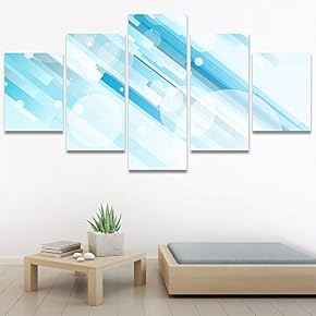 SIGNWIN 5 Panel Canvas Wall Art Modern Art...