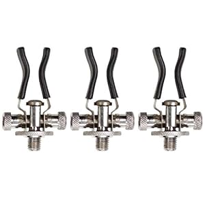 Zite Fishing hengelhouderset, 3 stuks, verstelbare hengelkussens, aluminium butt grips karpervissen en meer