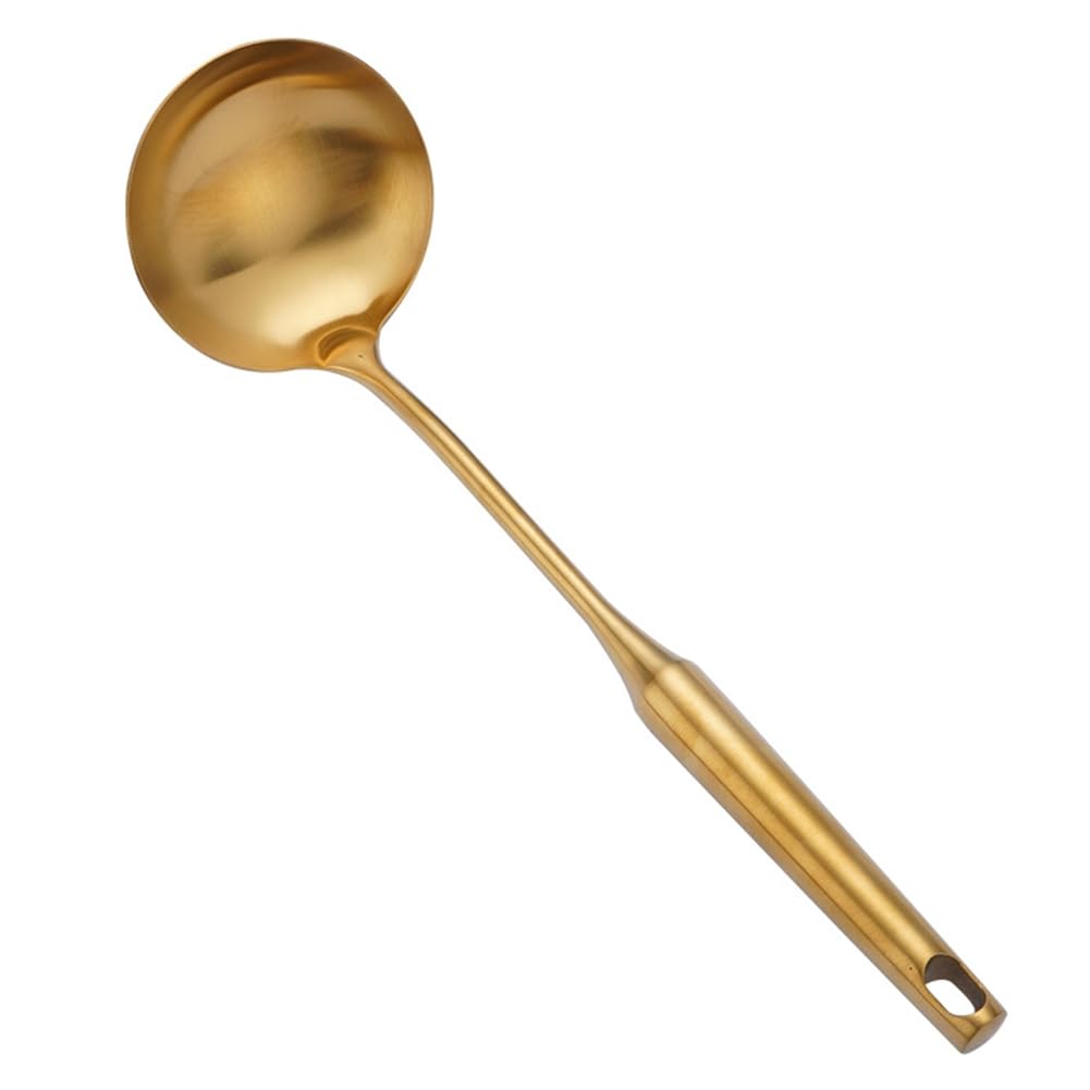 Hndhbfgrt Soup Ladle in Stainless Steel-Elegant Design for Cooking Spoon for Serving Utensil