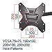 Master Mounts 2322L-2 Portable Travel RV Mount Locking Articulating Arm Allows 1 TV to be Used in 2 Locations, Fits up to 50