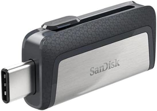 SanDisk Ultra 64 GB Dual Type-C USB 3.0 Flash Drive, Silver
