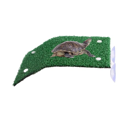 Plateforme pour Tortues - Plateforme Flottante PourTortues avec 2 Ventouses, Terrasse De Repos De Tortue, Décoration Flottante pour Animaux Aquatiques,...