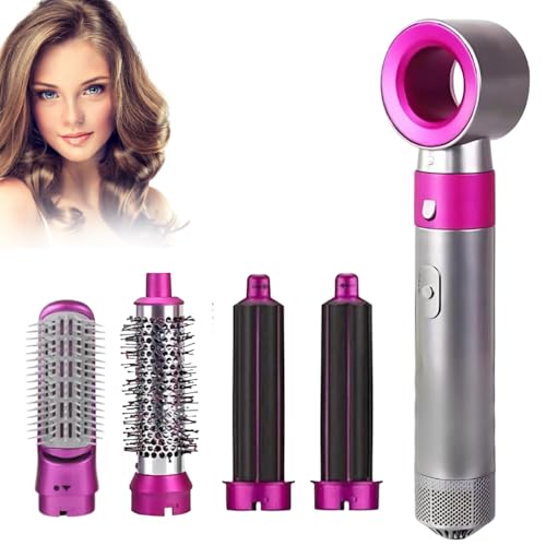 Image of Drumstone 𝟏𝟓 𝐘𝐄𝐀𝐑𝐒 𝐖𝐀𝐑𝐑𝐀𝐍𝐓𝐘 Hot Air Brush for 5-in-1 Hot Air Styler Hair Dryer Comb Multifunctional Styling Tool Fast Heating Crimper Wand Manual Curler in All Hair Type Straightening