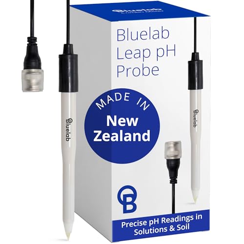 Bluelab PROBPHLEAP Sonde pH Leap, sonde avec connecteur BNC, pour utilisation dans le sol, fibre de coco, laine de roche, zone des racines et solution nutritive - étalonnage simple - Sonde pH