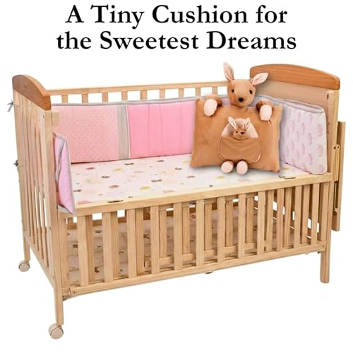 Image of Tickles Kangaroo Cushion Stuffed Soft Plush Toy for Kids Boys & Girls (Size: 35 cm Color: Brown 35 cm)