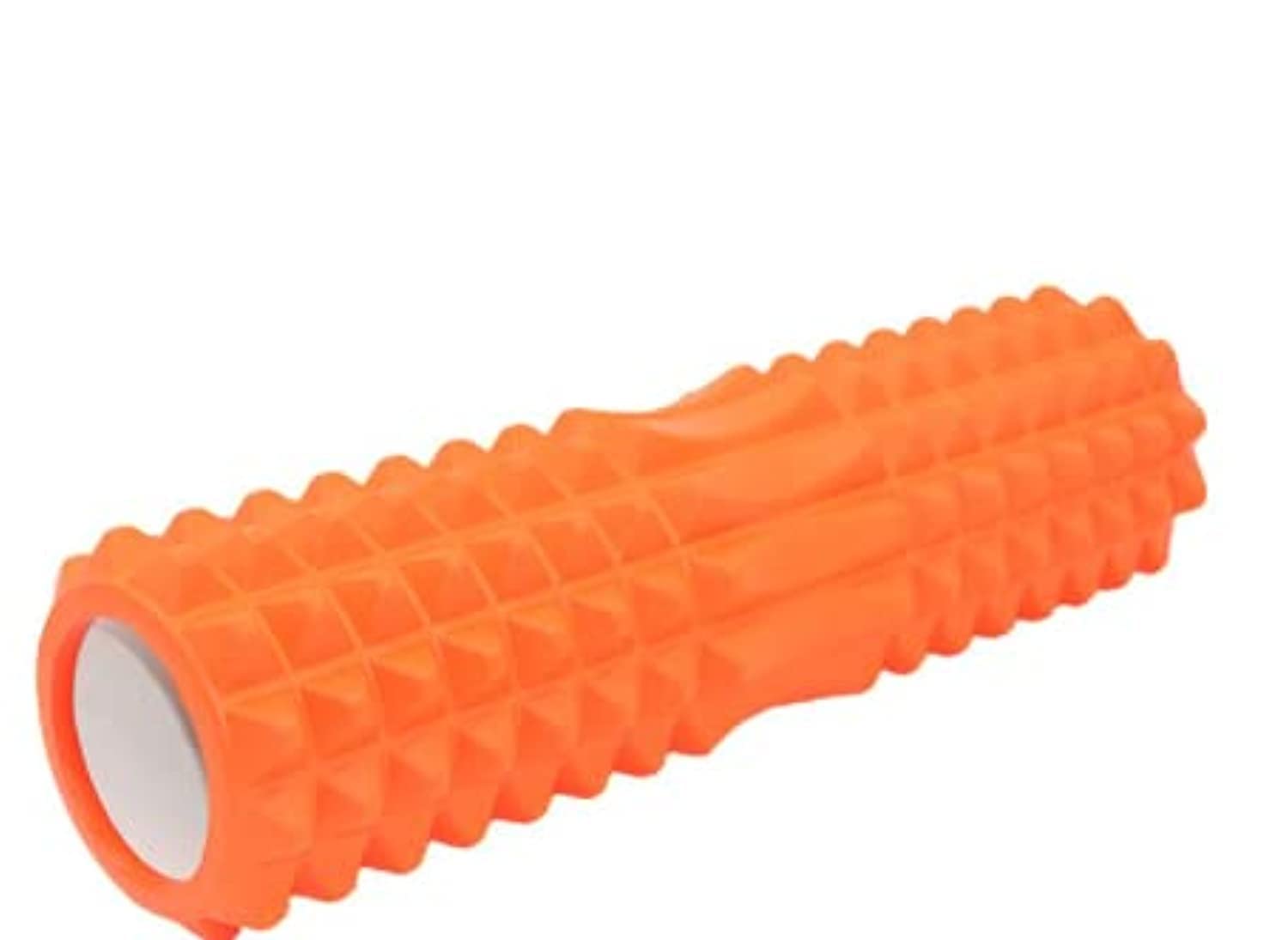 Marshal Fitness Yoga Column Foam Massage Muscle Roller Workout From Home Foot Roller Massager Yoga Brick balance bar stick relax muscle deep Multicolor (orange)- Mf-0113-45cm