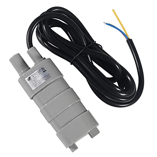 MELIFE Submersible Pump, 5M DC 24V 1.2A High Head DC Water Pump Submersible Motor for Pond, Aquarium, Fish Tank Fountain 10L/Min 600L/H