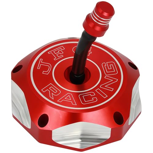 Tapa de depósito de combustible CNC en aluminio anodizado rojo para motos de cross 250 y 350