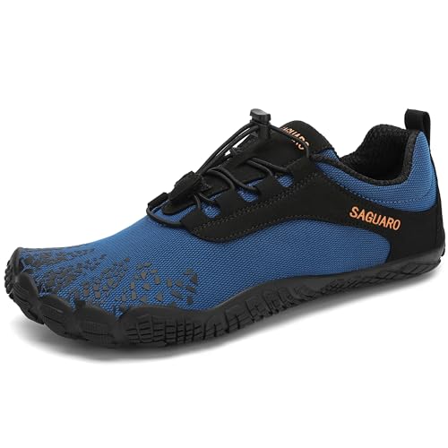 Saguaro Hombre Mujer Zapatos Minimalistas Respirable Zapatillas De Trail Running Ligeras Calzado Barefoot Antideslizante Para Gimnasio Fitness, Azul Señal Gr.42 Saguaro Hombre Mujer Zapatos Minimalistas Respirable Zapatillas De Trail Running Ligeras Calzado Barefoot Antideslizante Para Gimnasio Fitness, Azul Señal Gr.42
