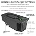 smnuxwm Wireless Car Charger for New XC90/ XC60/ V90/ V60/ S90/ S60, Wireless Cell Phone Automobile Chargers with QC 3.0 USB Port (Black-Light)