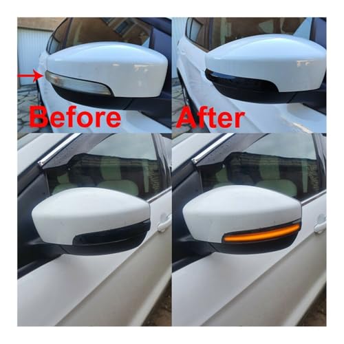 Luz Señal Giro Espejo Lateral Lámpara Retrovisor para Focus 3 MK3 Modelos 2012 a 2018 3