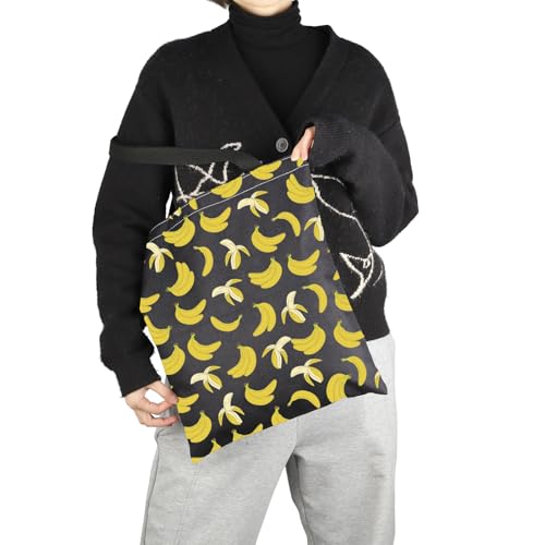 Bolso tipo tote VAMSII para amantes del plátano - Diseño de plátano, bolso de mano para agricultores, regalo para amantes de las frutas miniatura 7