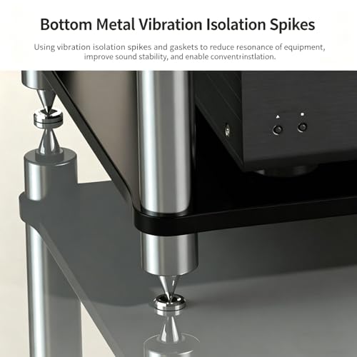 Soporte para componentes de audio y video con estantes multimedia 8