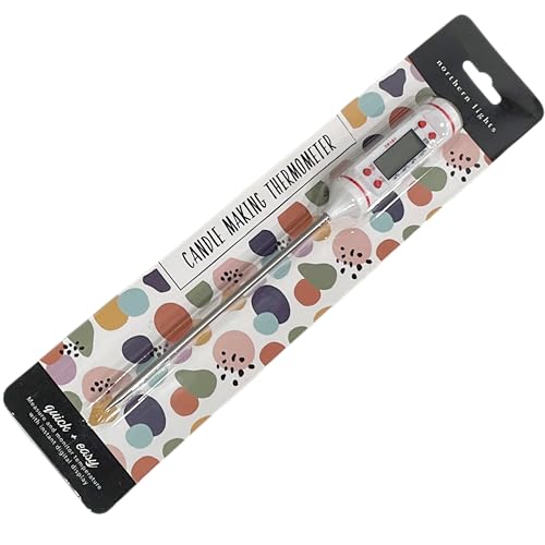 Termómetro Digital de Cocina para Alimentos, Líquidos, Aceite, Carne, Barbacoa Pantalla LCD - Sonda de Acero Inoxidable - Apagado Automático (Blanco) 51CH107_Blanco