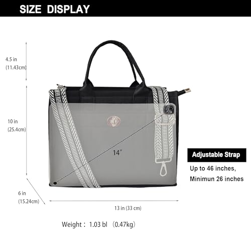 Image of Dyalsa Tote Bags for Women, Canvas Handbag Tote Purse Crossbody Bags with Zip Casual Shoulder Bags for Work and Travel